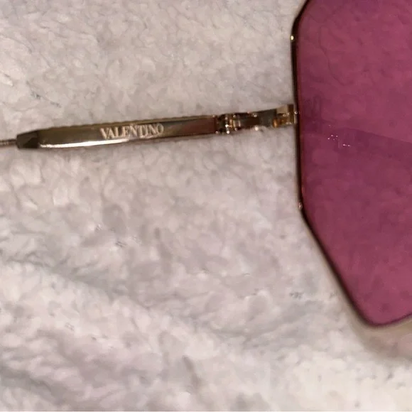 Valentino Pink Geometric Sunglasses